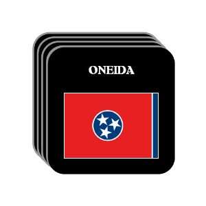 US State Flag   ONEIDA, Tennessee (TN) Set of 4 Mini Mousepad Coasters
