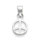 goldia Sterling Silver CZ Peace Symbol Pendant