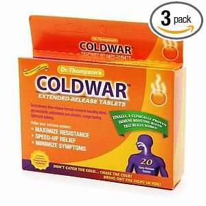 Dr. Thompsons COLDWAR 20 Extended Release Tablets (Pack of 3) Health 