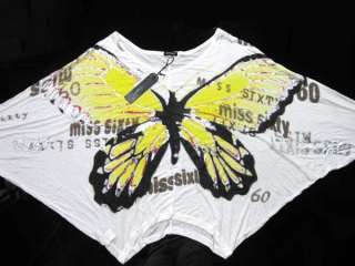   Casual Sexy Off Shoulder Batwing Prints Butterfly Blouse T Shirts #128
