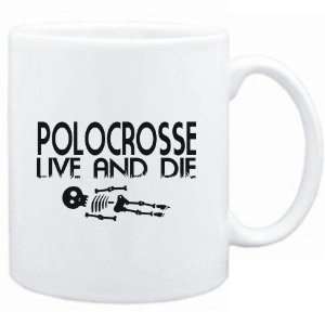    Mug White  Polocrosse  LIVE AND DIE  Sports