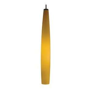   with Slender Case Amber Glass Shade 
