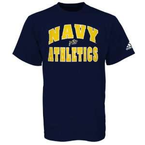  adidas Navy Midshipmen Navy Blue Rally T shirt