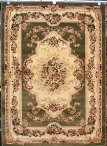 Green Burgundy Floral Victorian Oriental Floral Area Rugs 8x10 Carpet 
