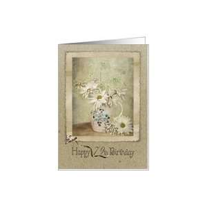  79th birthday daisy bouquet vintage Card Toys & Games