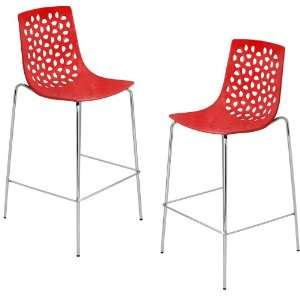  LumiSource Lola Barstool in Red