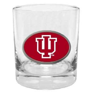  Indiana Hoosiers NCAA Team Logo Double Rocks Glass 