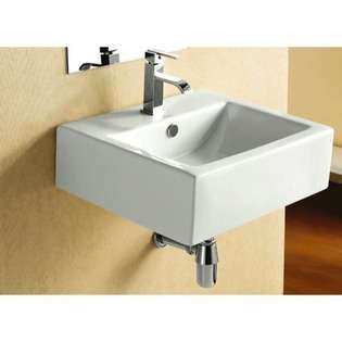 Caracalla 6.25 X 17.87 Square Wall Mount Bathroom Sink 