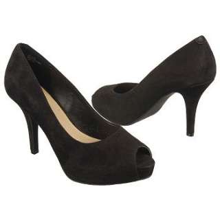 Womens Rockport Sasha Peep Toe Pump Black Suede Shoes 