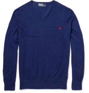 Polo Ralph Lauren Cotton and Cashmere Blend Piqué Sweater  MR PORTER
