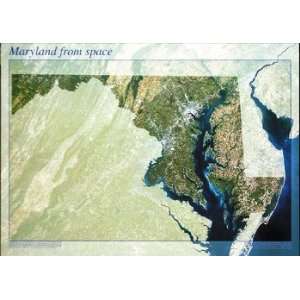  The State of Maryland From Space Print Toys & Games