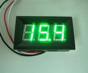 56 Digital Voltage meter Panel Counter Green LED Display 3 Wires DC 