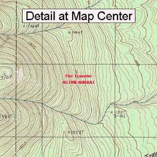  Topographic Quadrangle Map   The Traveler, Maine (Folded/Waterproof