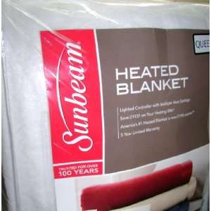 Sunbeam Arlington Queen Electric Warming Blanket with Lighted Control 