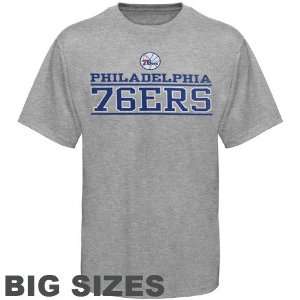  Philadelphia 76ers Ash Above The Line Big Sizes T shirt 