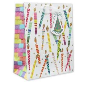 120 Pcs Premium Paper Gift Bags Bulk 7.5 x 6 x 3 (Birthday Make a Wish 
