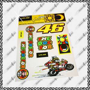 9x Aufkleber pack sticker Valentino Rossi decal vinyl MotoGP the on ...