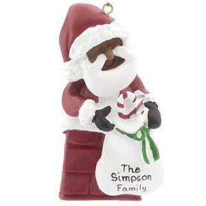    Personalized Ethnic Santa Christmas Ornament