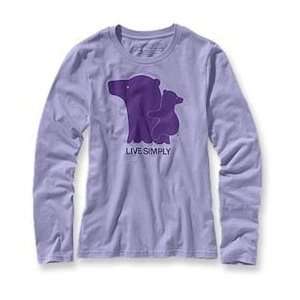 Patagonia Womens Long Sleeve Live Simply Polar T Shirt Beluga (L 