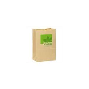 Min Qty 1000 7 in. x 13 in. Natural Kraft Grocery Bags, 4.5 in. Gusset 