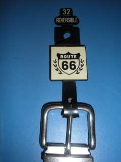 NEW Route 66 Canvas Brown Reversible Belt 32 36 38 42  
