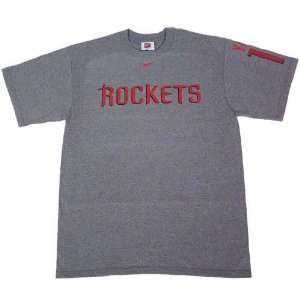 Nike Houston Rockets #11 Yao Ming Grey Swingman T Shirt  