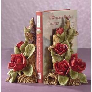  Bookends Red Roses Bookends   Aspen Country Store