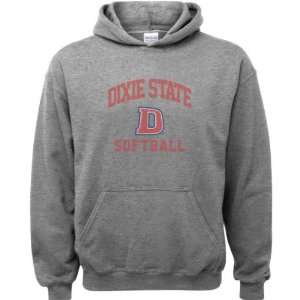  Dixie State Red Storm Sport Grey Youth Varsity Washed Softball 