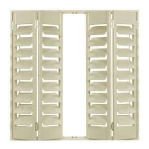  Full Height Solid Shutters With Louvers 48 x 48