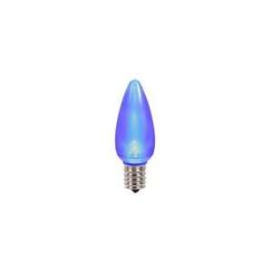   of 25 Blue LED C9 Satin Christmas Replacement Bulbs