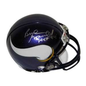  Bud Grant Minnesota Vikings Grant Autographed Mini Helmet 