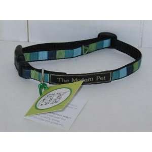   Striped Dog Collar NEW Size Small Boutique 5189 Ribbon The Modern Pet