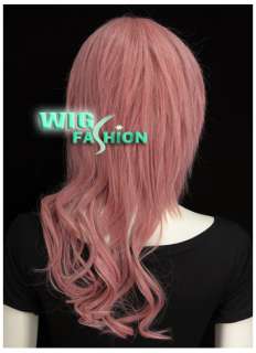 New Fashion Long Wavy Milkshake Pink Irregular Hair Wig  
