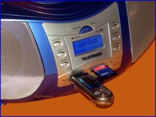 Tragbarer Cd Player  Player USB SD MMC P5 Radio Musikcenter 