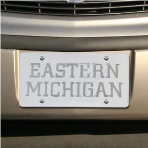  Eastern Michigan Eagles Satin Mirrored Team Logo License 