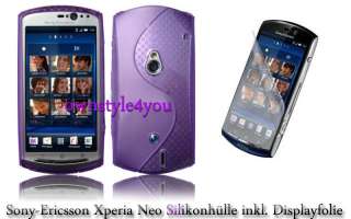 Silikonhülle für Sony Ericsson Xperia Neo + Folie W/PU  