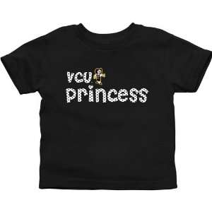  VCU Rams Toddler Princess T Shirt   Black Sports 