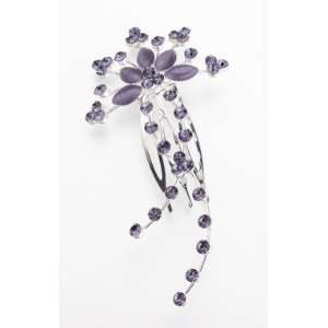  Jeweled Hair Comb   Lilac Beauty