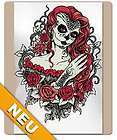 Shirt mit Tattoo Motiv Frau im Mexican Style   Top Qualität 