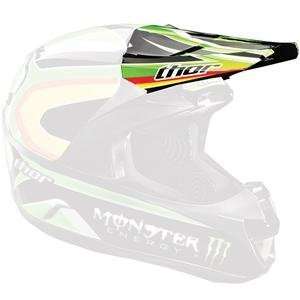  Thor Motocross Visor Kit for Force 2 Helmet   PC Green 