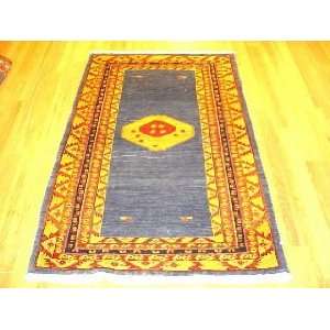   Hand Knotted Gabbeh Persian Rug   55x37 