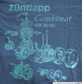 Zündapp Combimot KM 48 Hilfsmotor T Shirt Fahrradmotor  