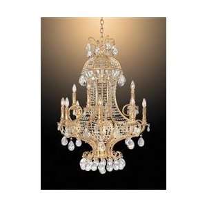   Italian Gold Bellagio Crystal 12 Light Up Lighting Chandelier from the