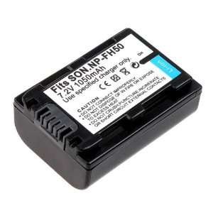 1050mAh 7.2V Li ion Battery for Sony NP FH50 Digital Camera Camcorder