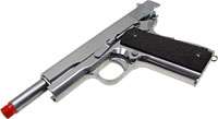 WE 1911 Airsoft Full Metal Gas Blow Back Pistol  Silver  