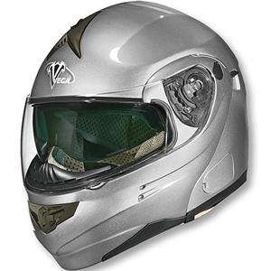  Vega Summit 3.0 Helmet   Large/Silver Automotive