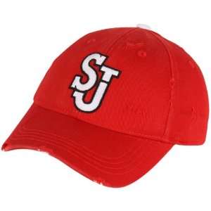   St. Johns Red Storm Youth Cellar Flex Hat   Red