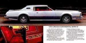1973 LINCOLN CONTINENTAL ~ MARK IV (SILVER) MAGNET  
