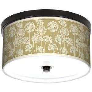 African Lily Spring 10 1/4 Wide CFL Bronze Ceiling Light