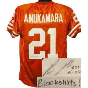  Prince Amukamara signed Nebraska Cornhuskers Red Custom 